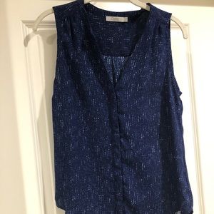 Blue blouse tank